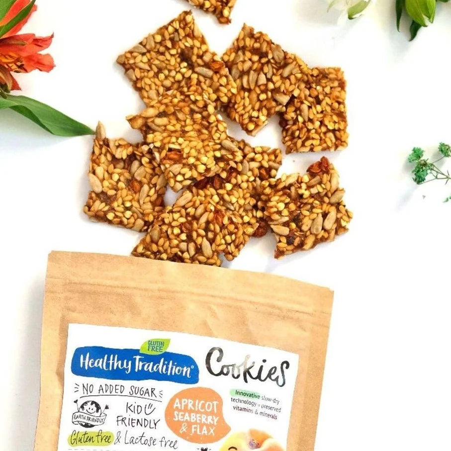 Dried cookies "Apricot and flax" gluten-free and sugar-free, 90g